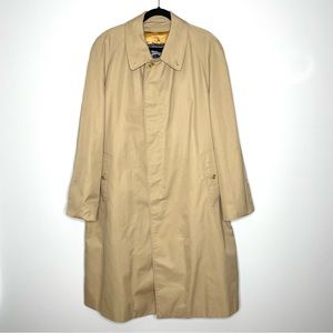 Burberry Tan Trench Coat with Classic Collar